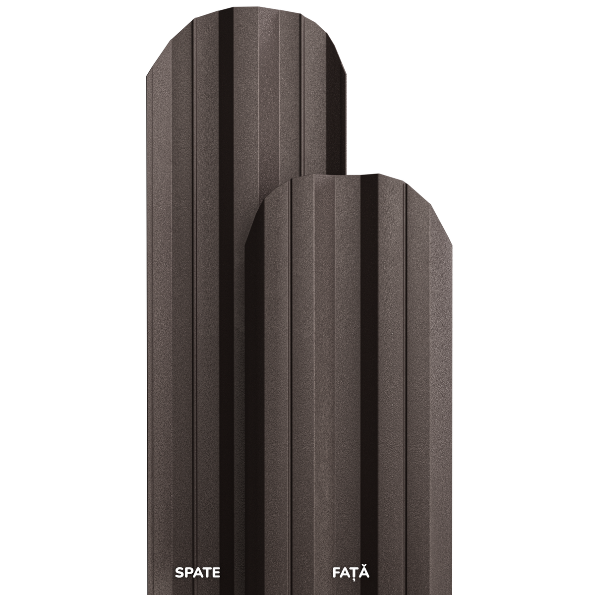 b-ris ダークブラウン Șipcă Metalica pentru Gard de Lunga Durata - 50 Ani Fara Rugina sau