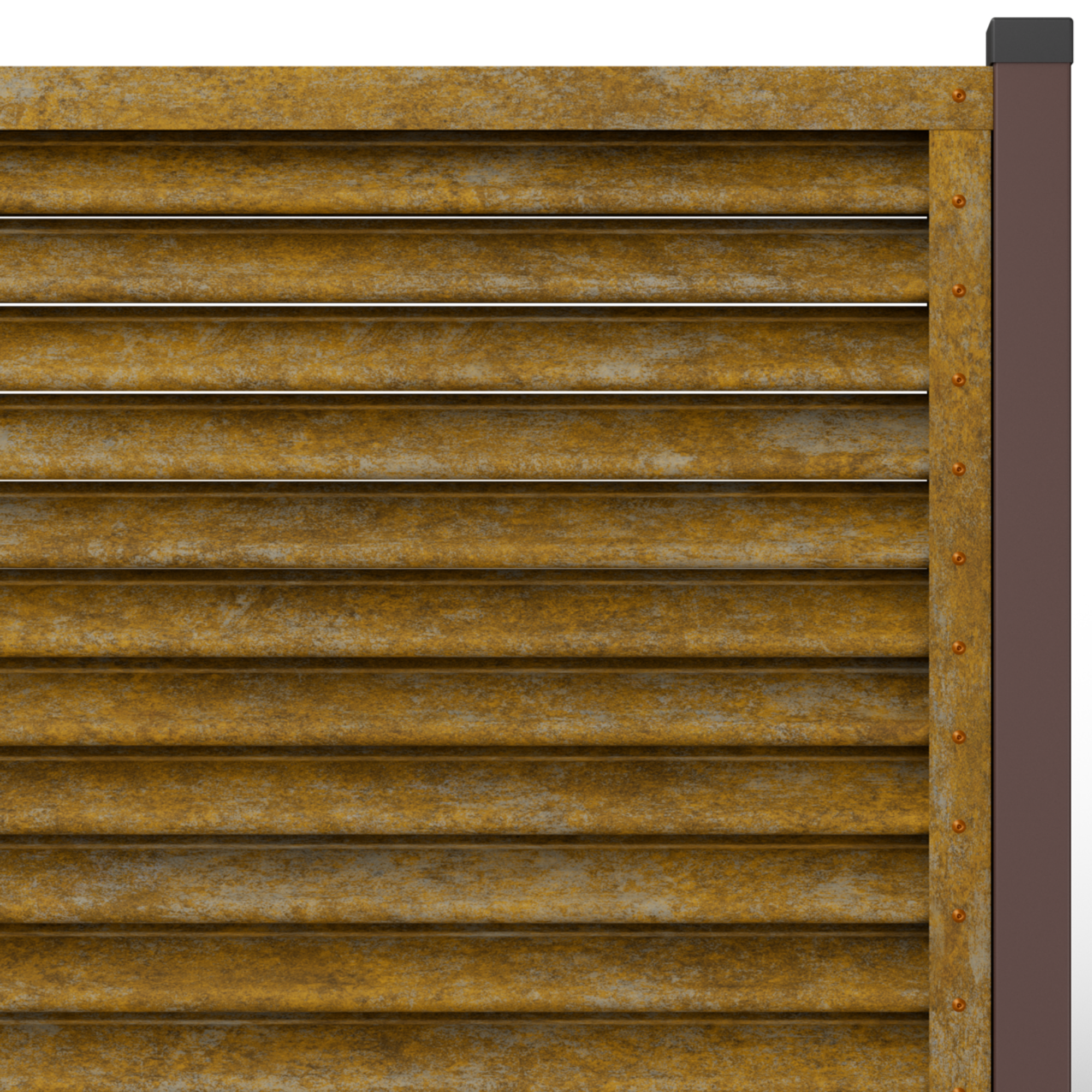 Gard Jaluzele Piramida | Corten