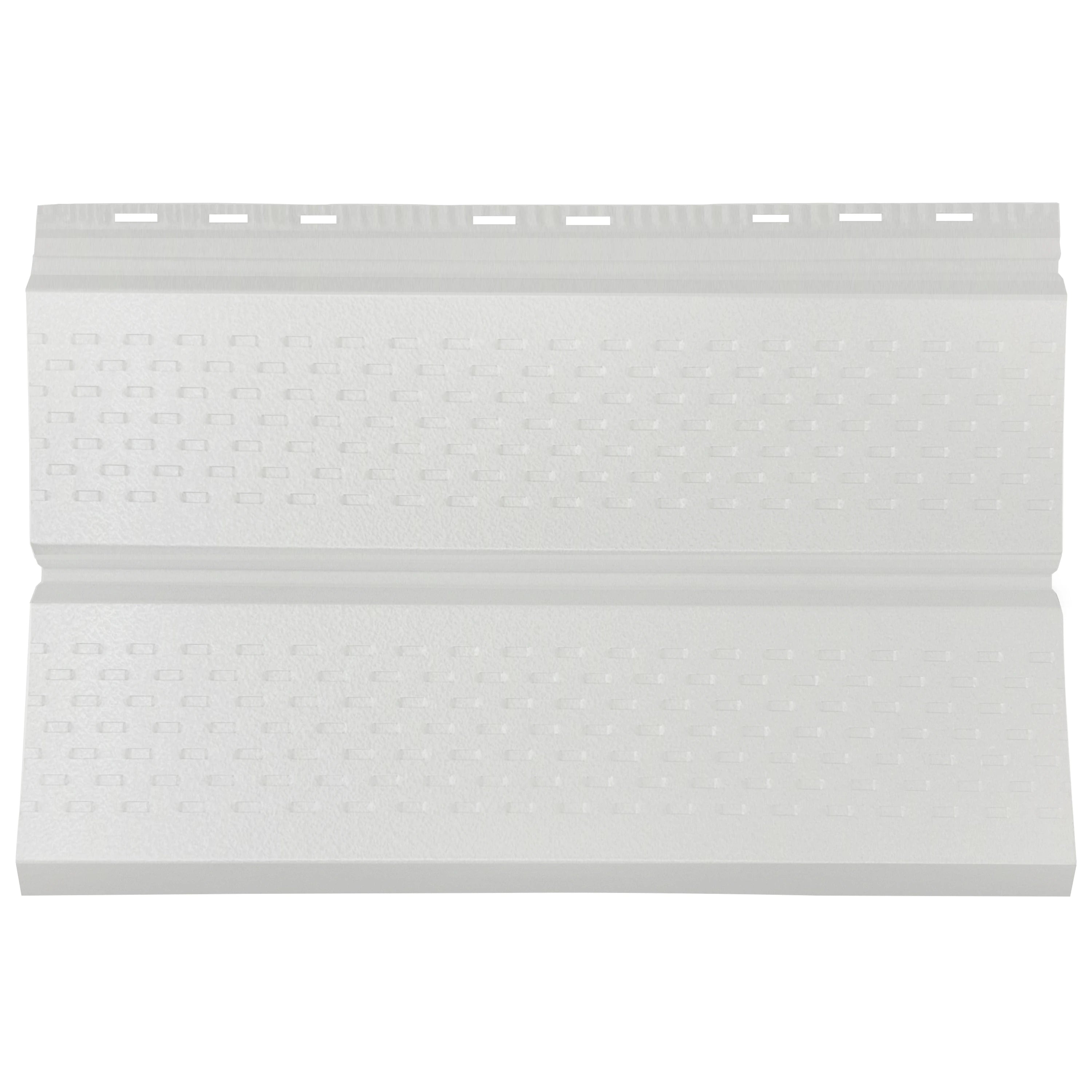 Lambriu Metalic Perforat Saturn, Alb Alpin