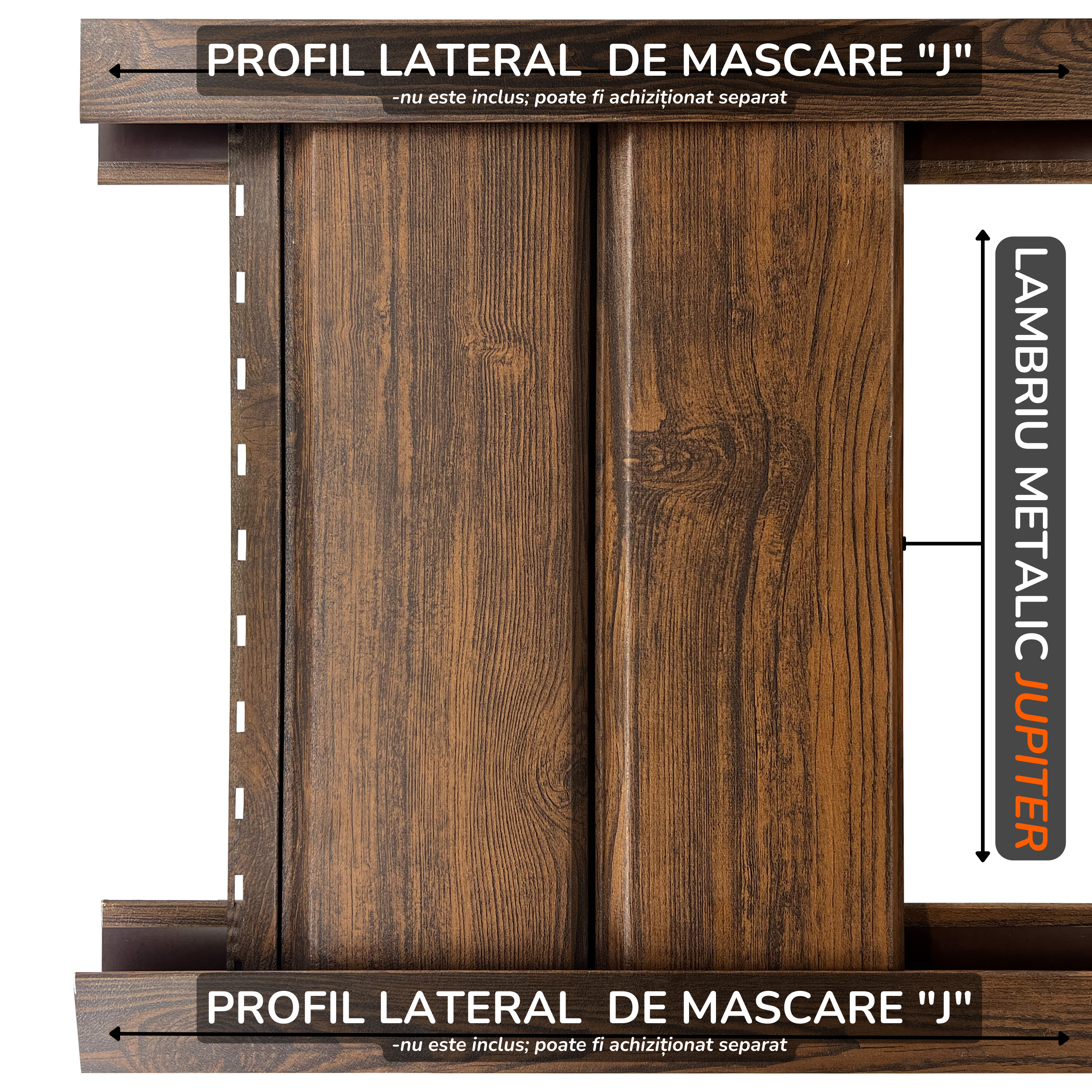 Lambriu Metalic Drept Jupiter, Mahon