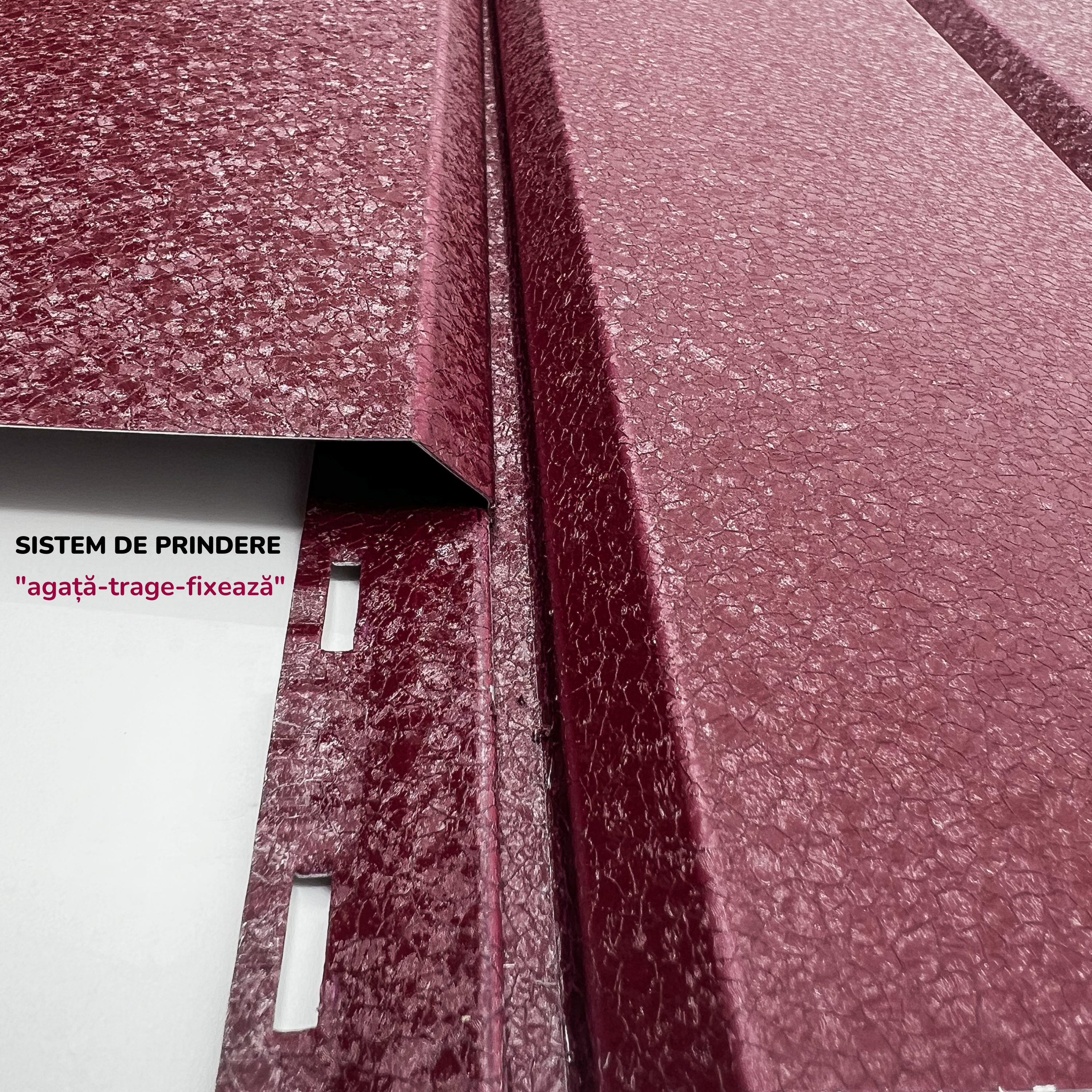 Lambriu Metalic Drept Jupiter, Visina RAL 3005