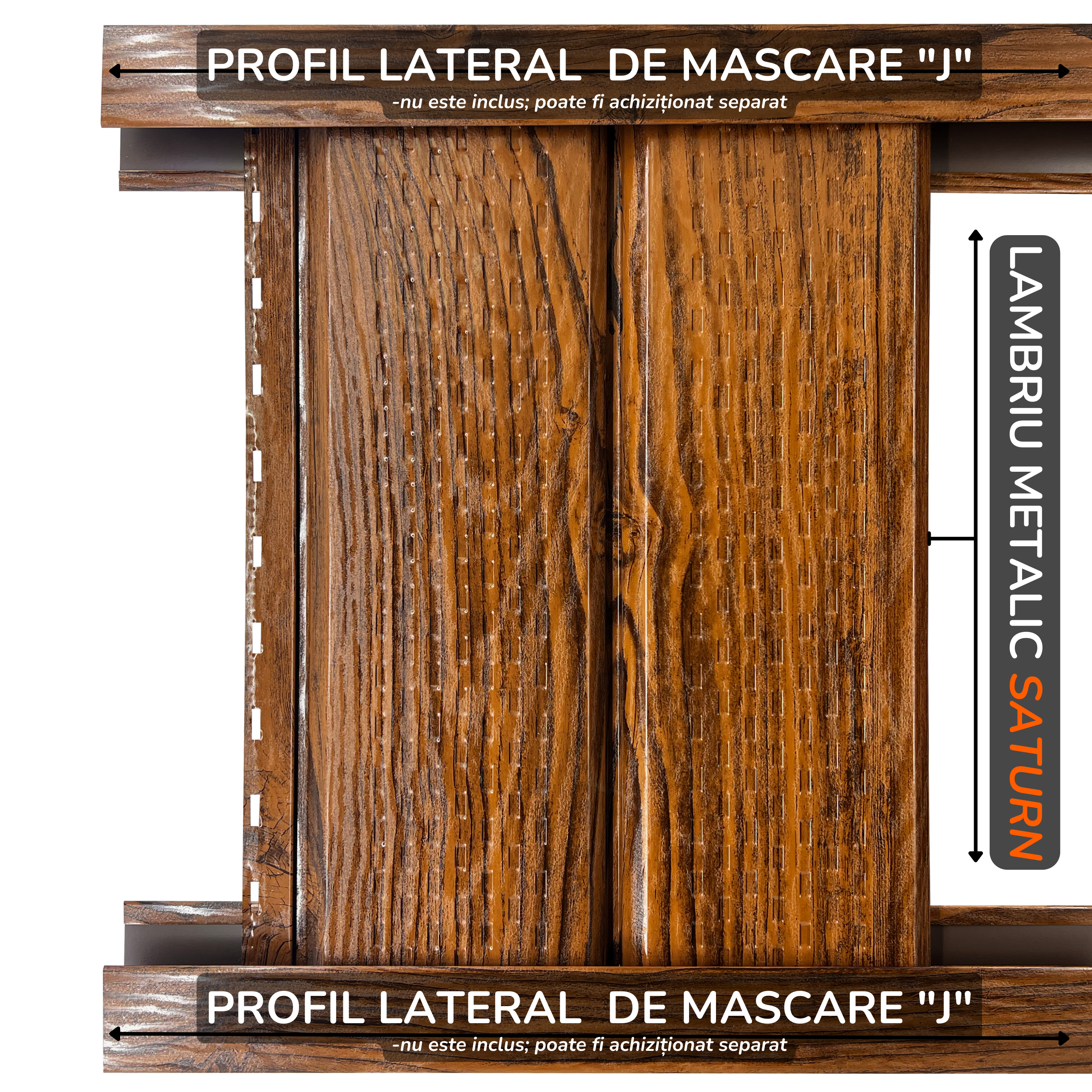 Saturn | Lambriu Perforat | Nuc