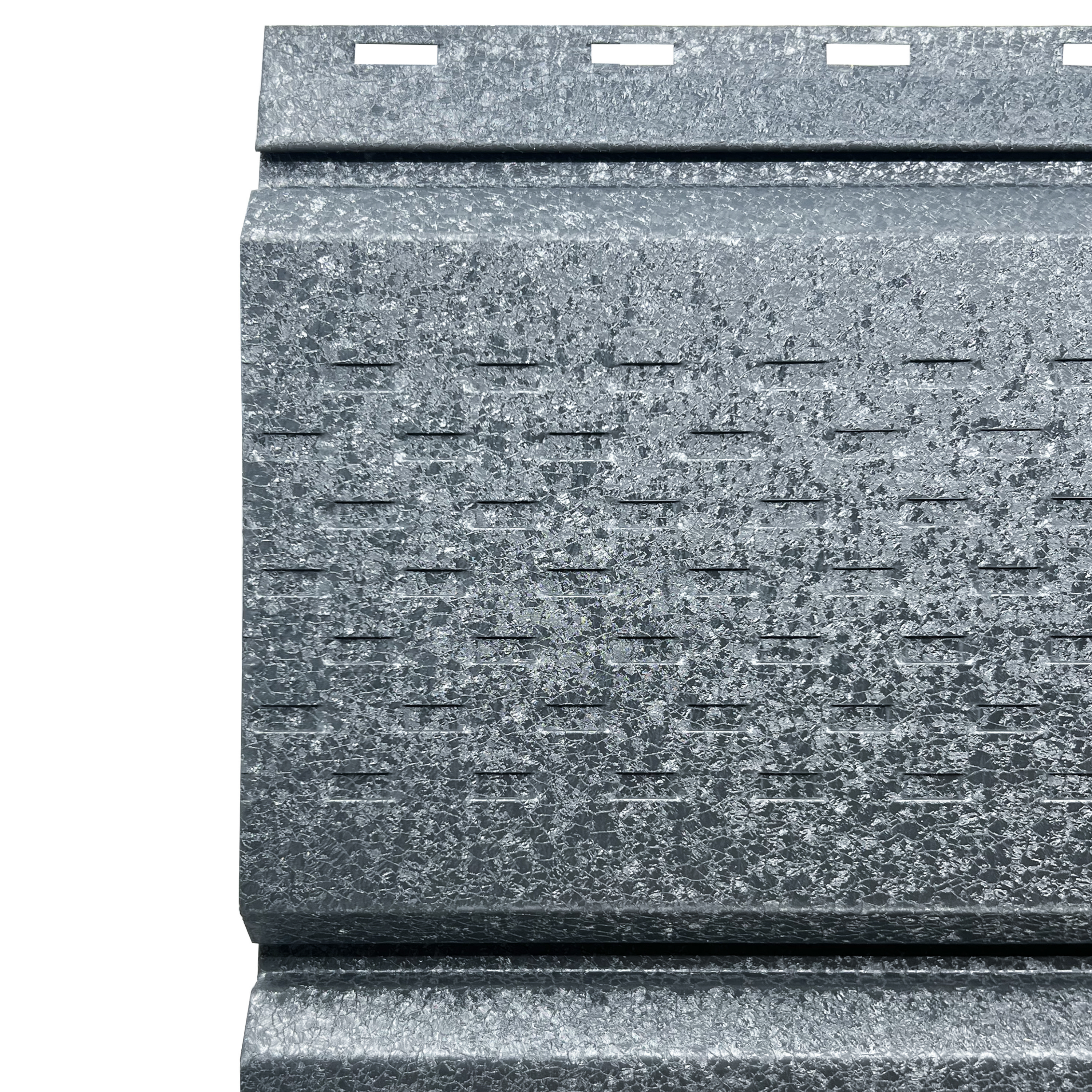 Lambriu Metalic Perforat Saturn, Gri Perlat RAL 7024