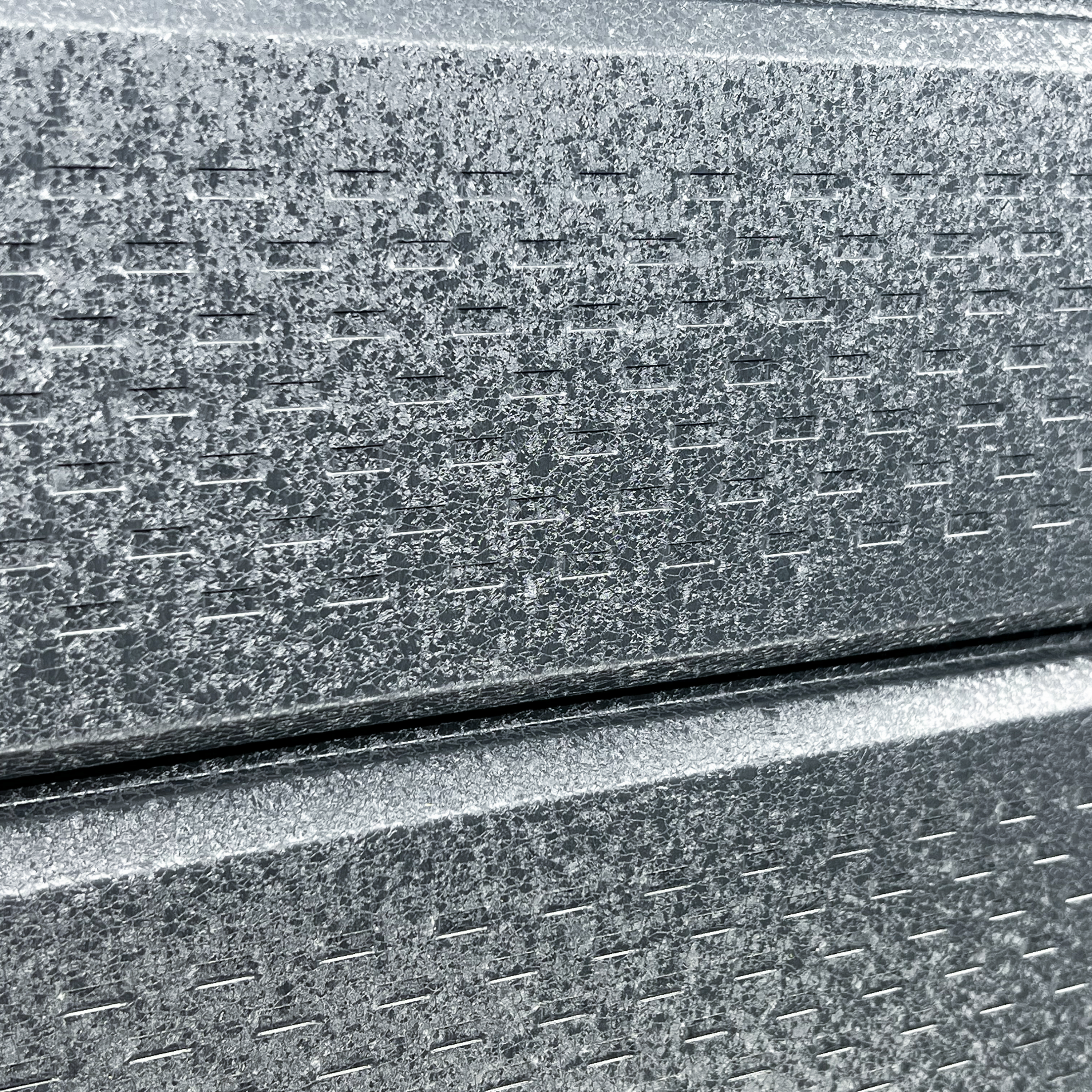 Lambriu Metalic Perforat Saturn, Gri Perlat RAL 7024