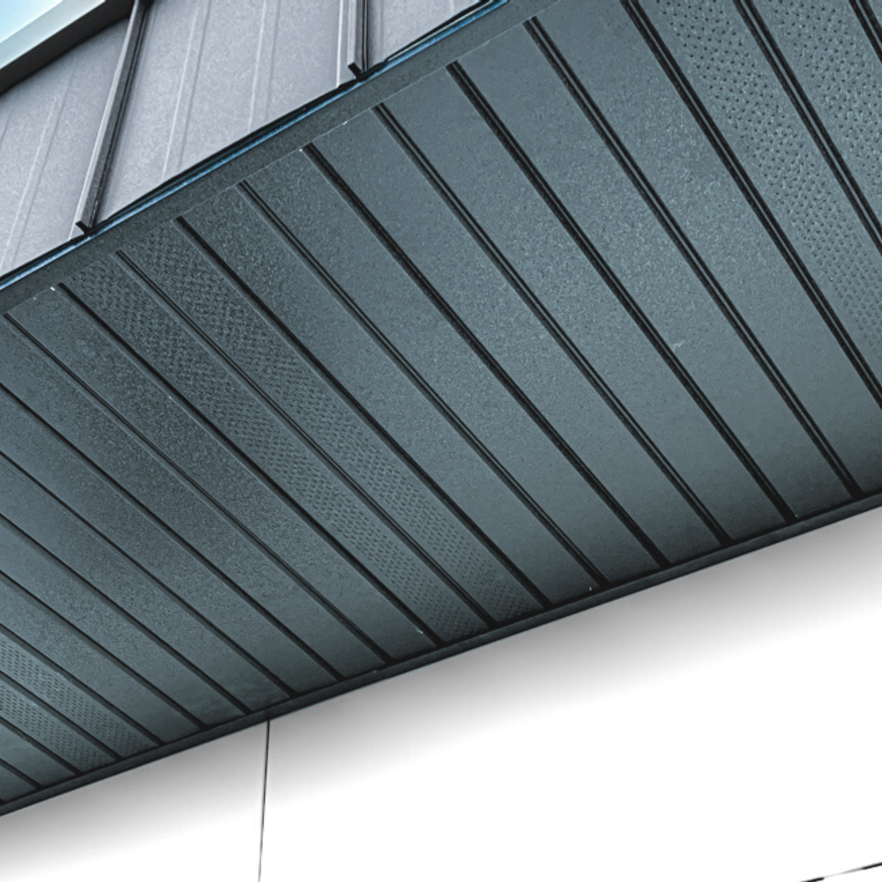 Lambriu Metalic Perforat Saturn, Gri Perlat RAL 7024