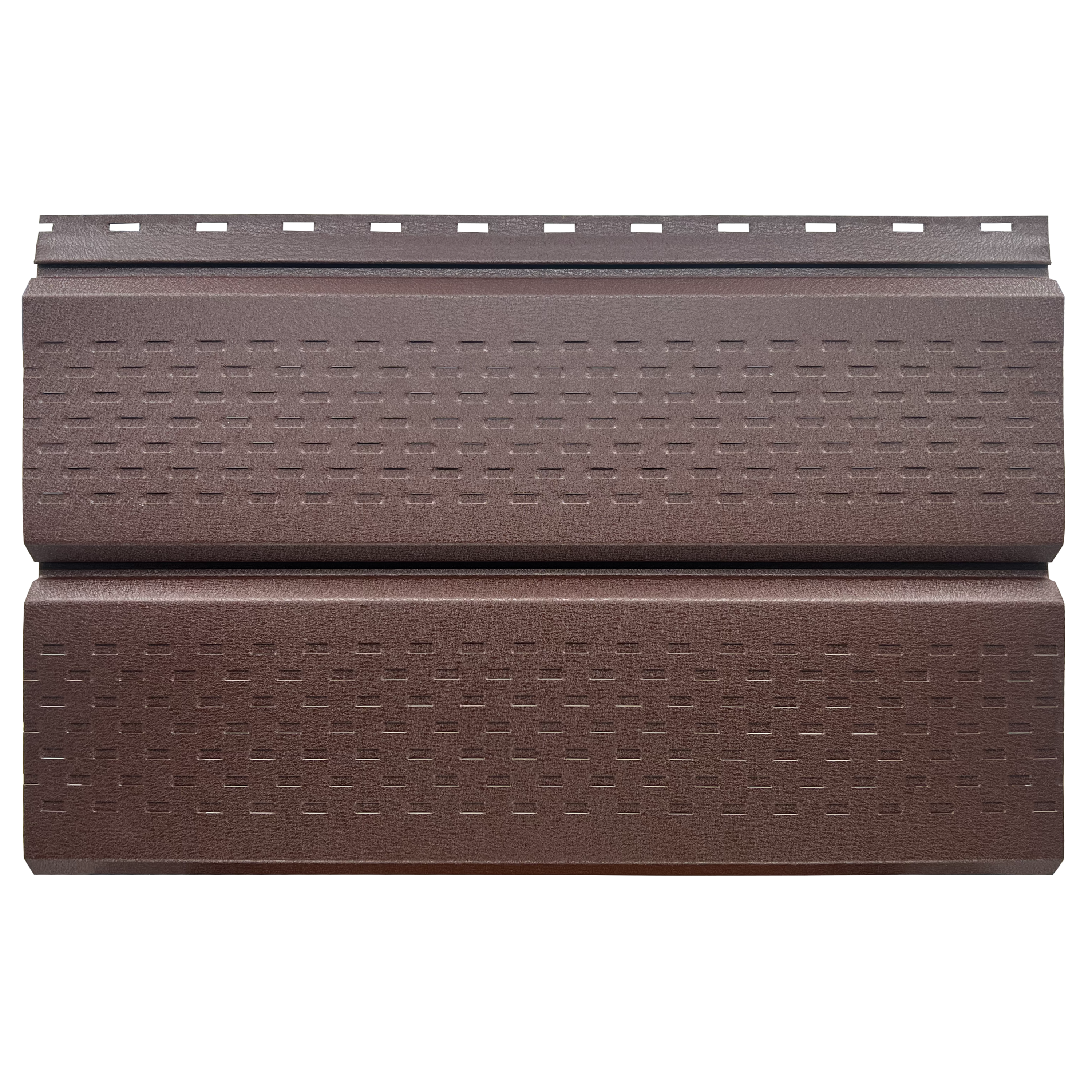 Lambriu Metalic Perforat Saturn, Maro Ciocolata RAL 8017