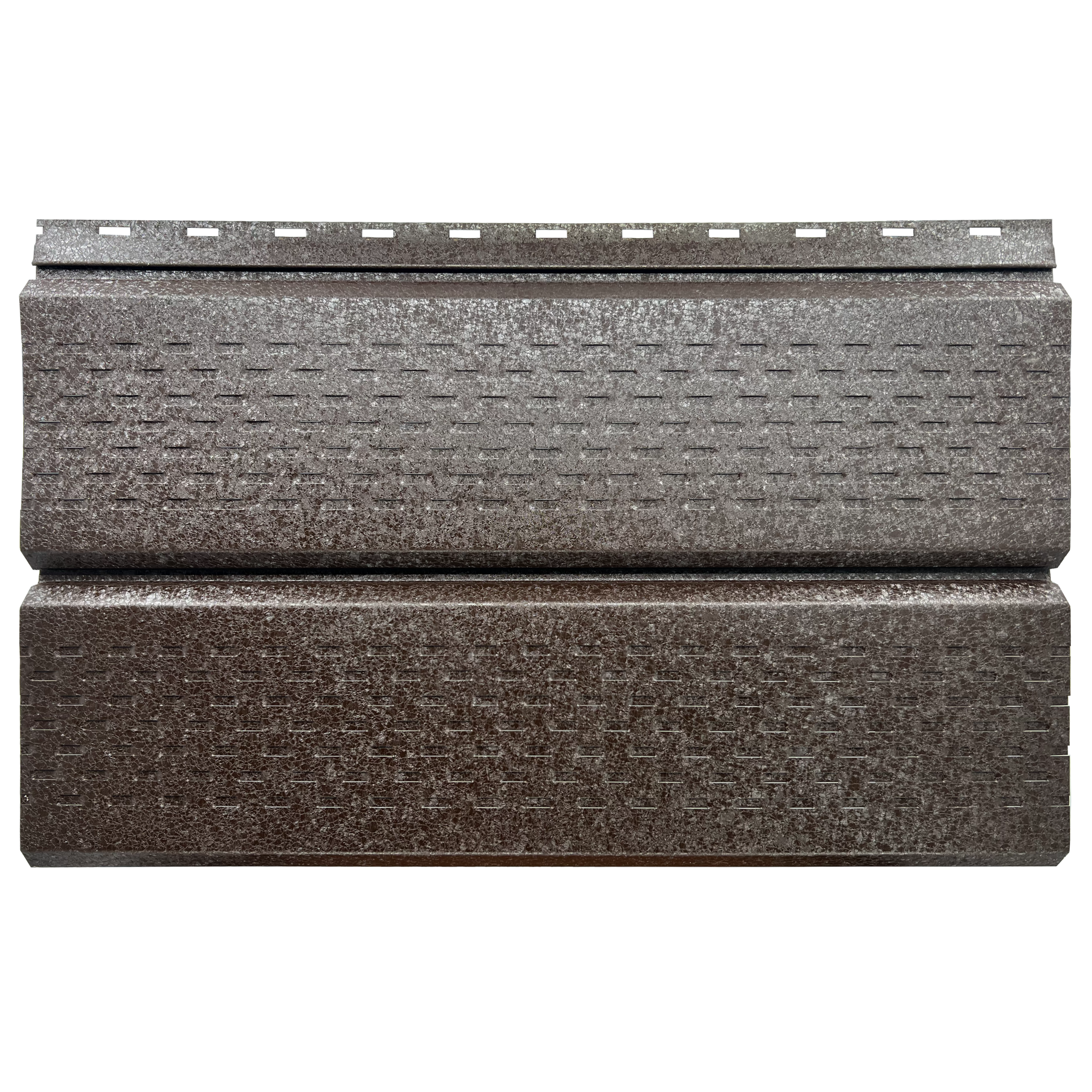 Lambriu Metalic Perforat Saturn, Maro Cedru RAL 8019