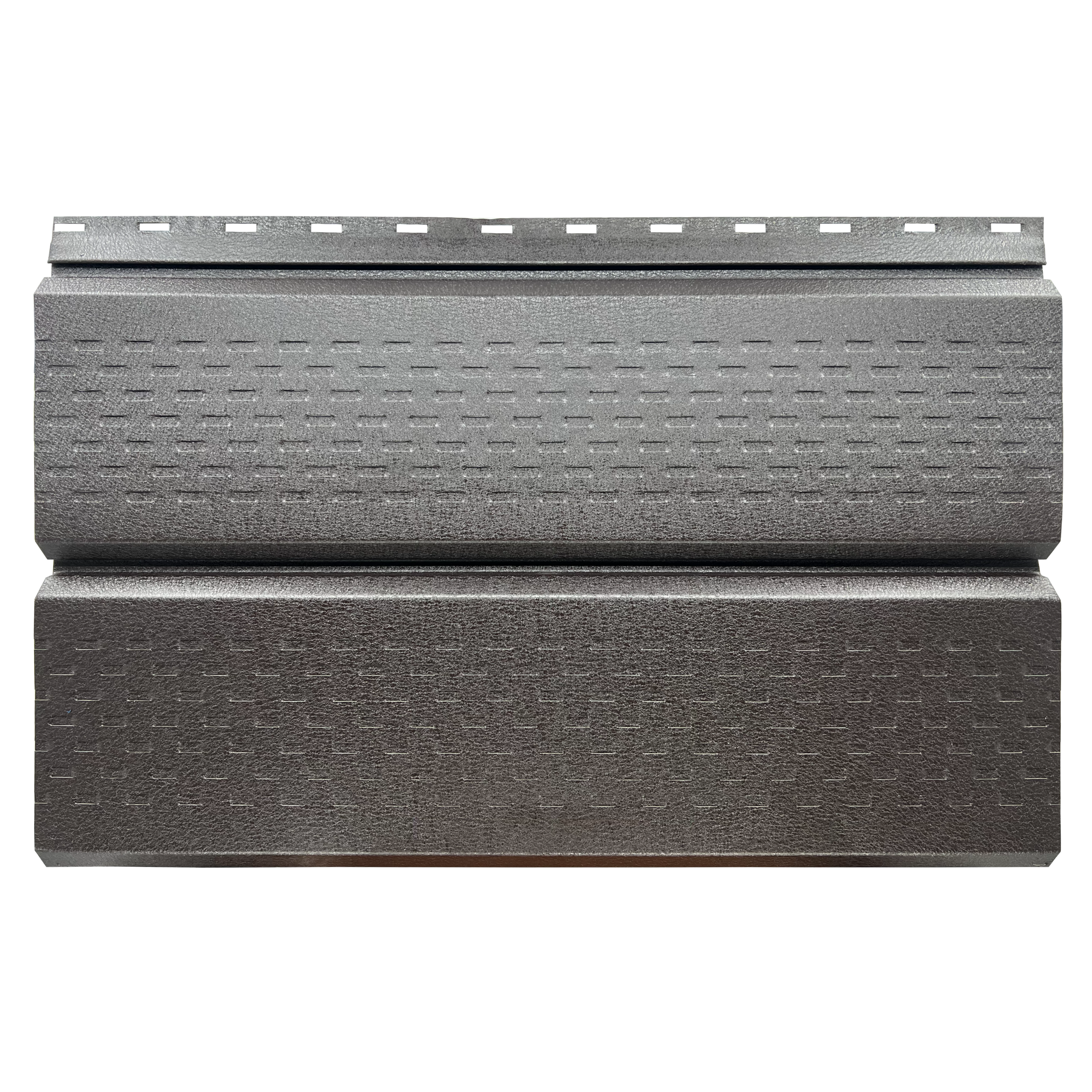 Lambriu Metalic Perforat Saturn, Maro Espresso RAL 8019