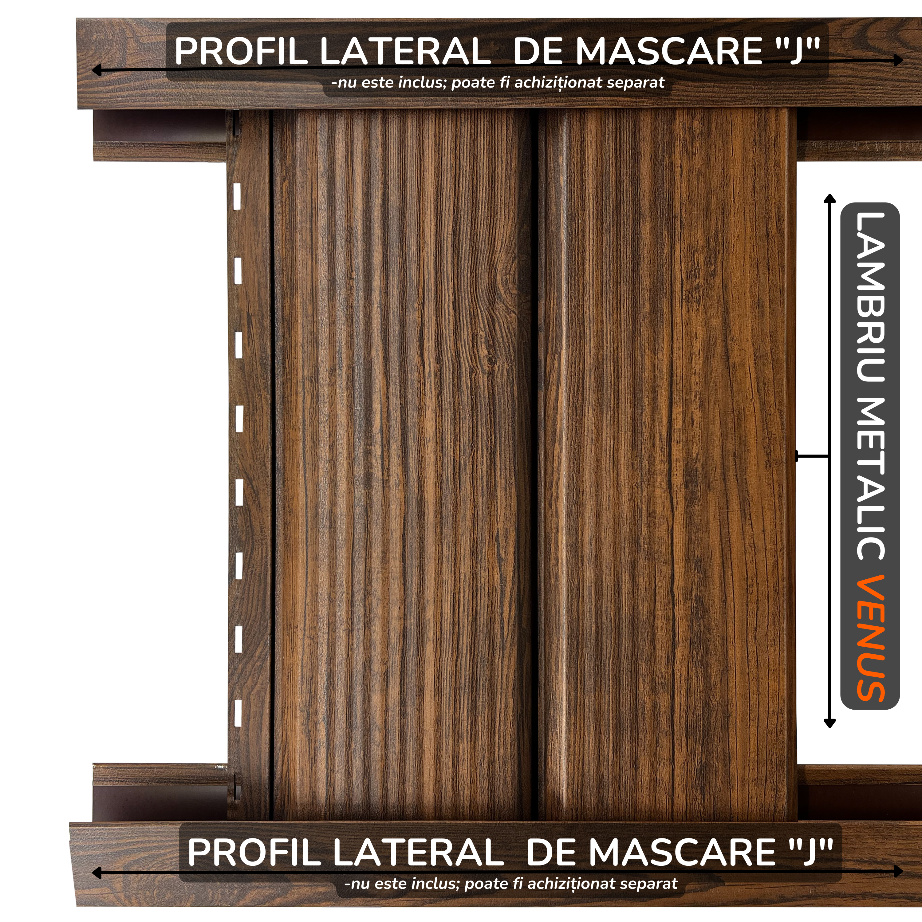 Lambriu Metalic Striat Venus, Mahon