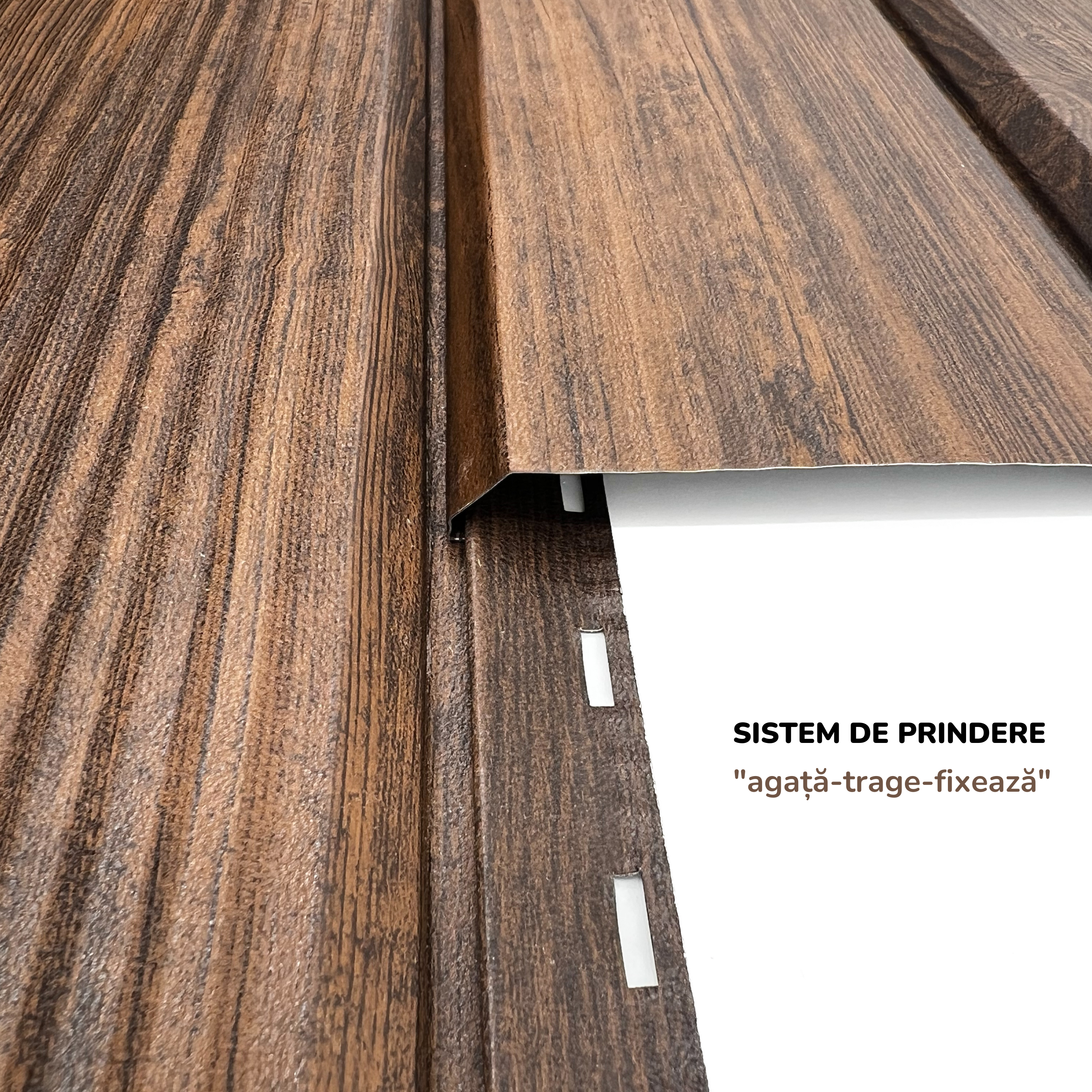 Lambriu Metalic Striat Venus, Mahon