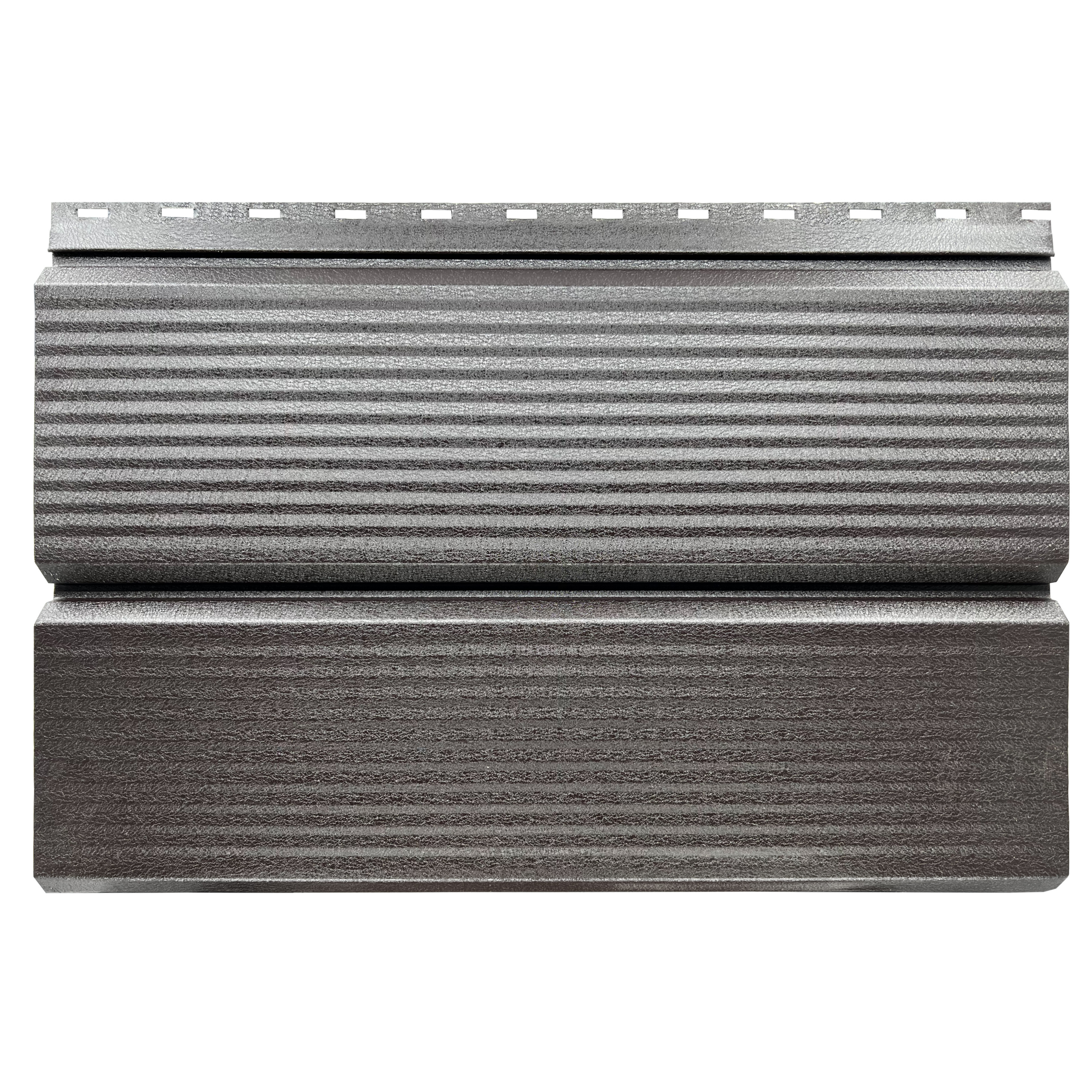 Lambriu Metalic Striat Venus, Maro Espresso RAL 8019