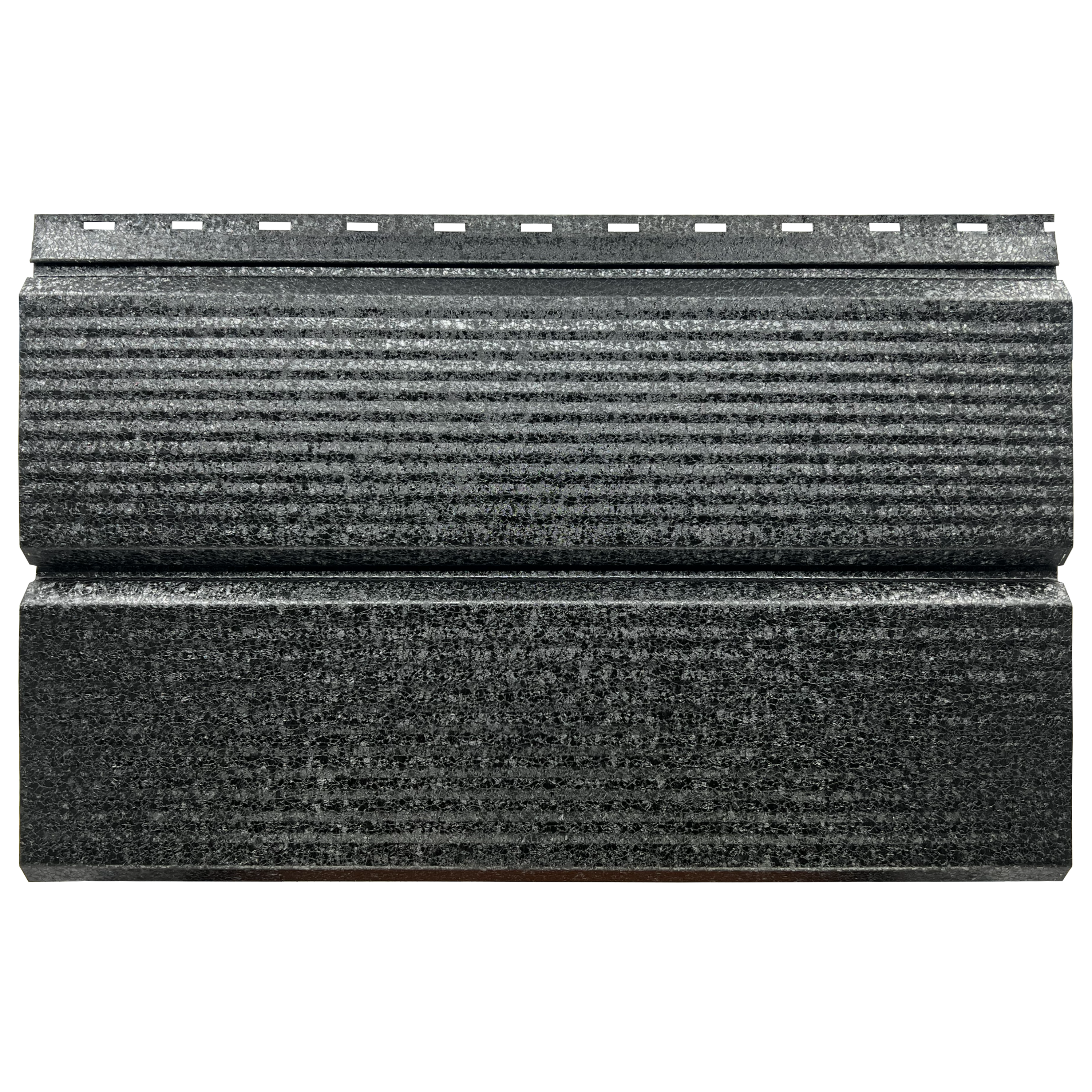 Lambriu Metalic Striat Venus, Negru de Noapte RAL 9005