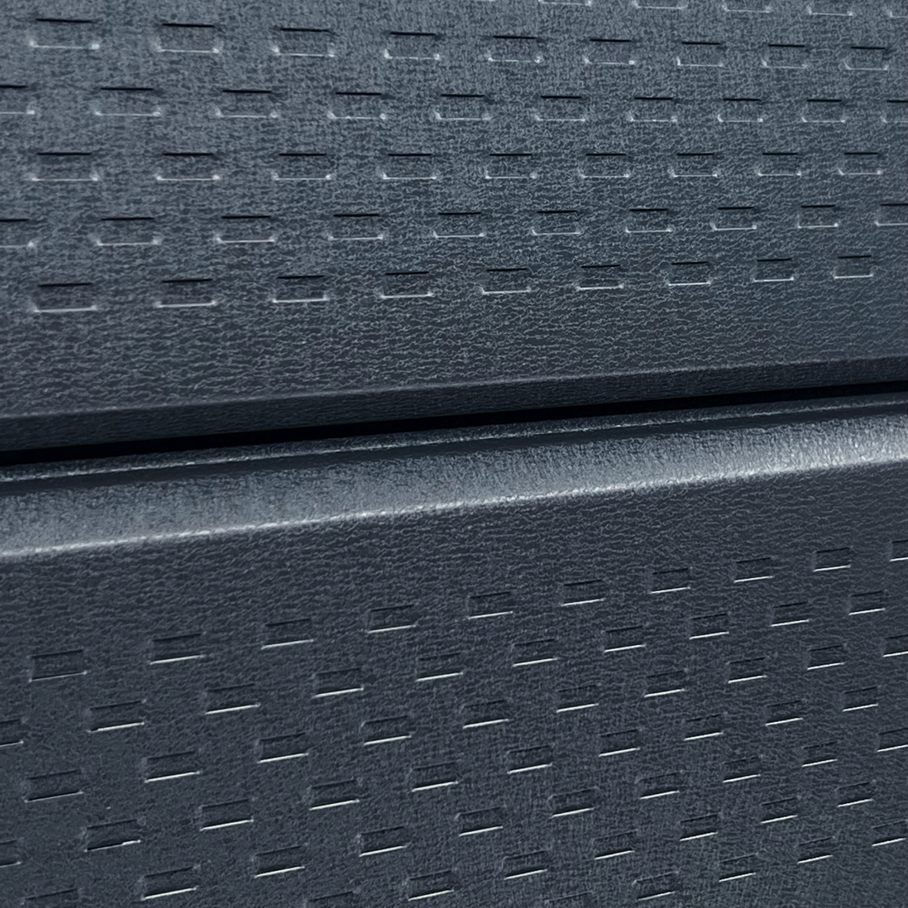 Lambriu Metalic Perforat Saturn, Gri Atlantic RAL 7016