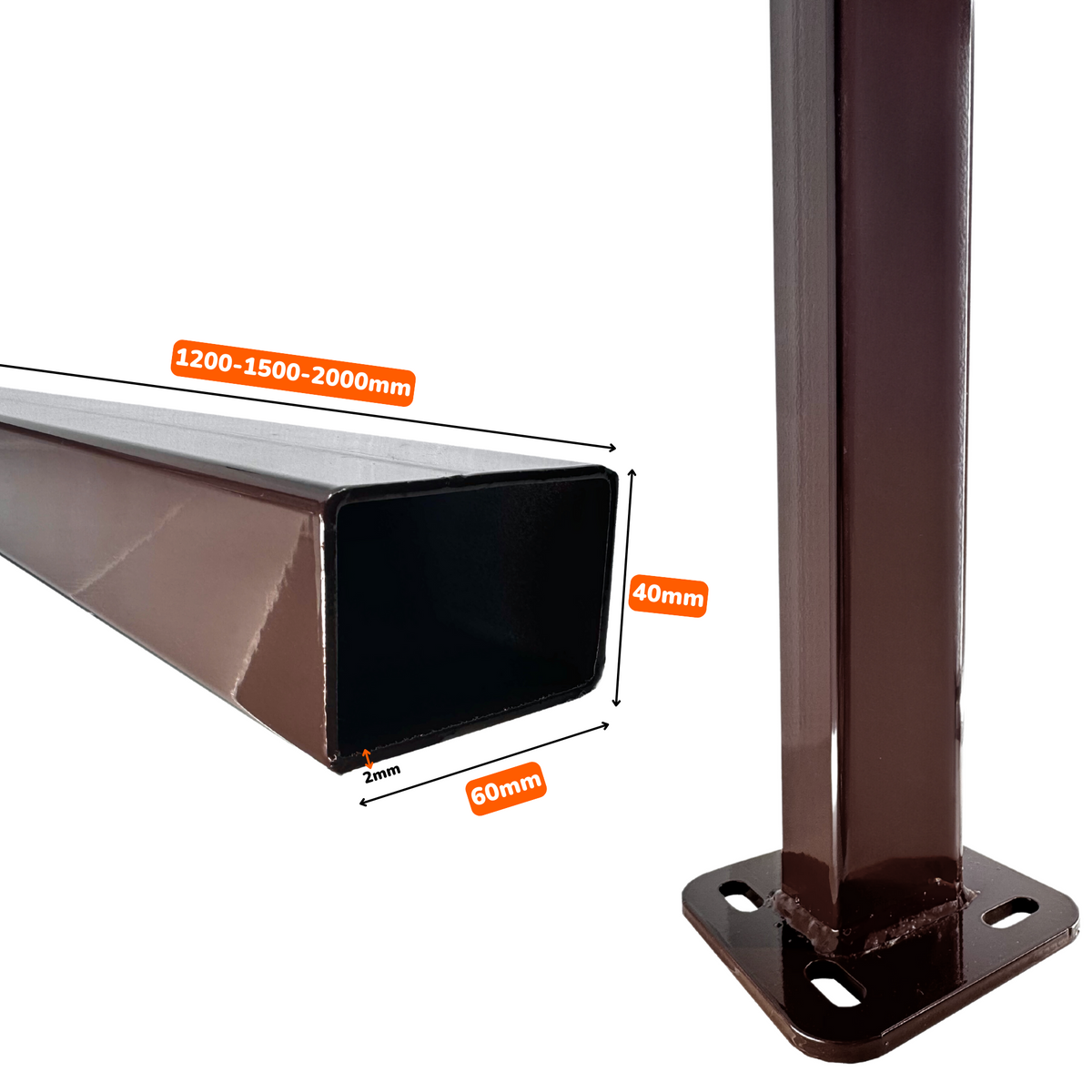Pilon Talpă Sudată, 60x40mm | Lucios
