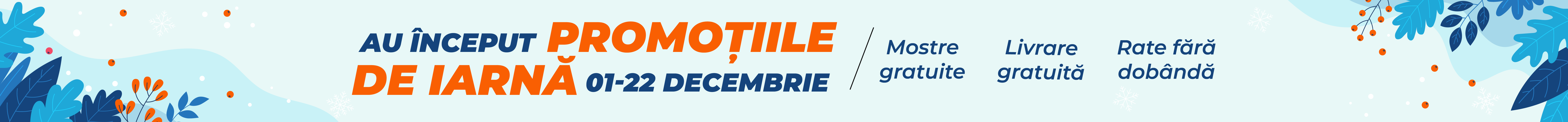 Banner de reduceri de primavata, pentru perioada 18-31 Martie.