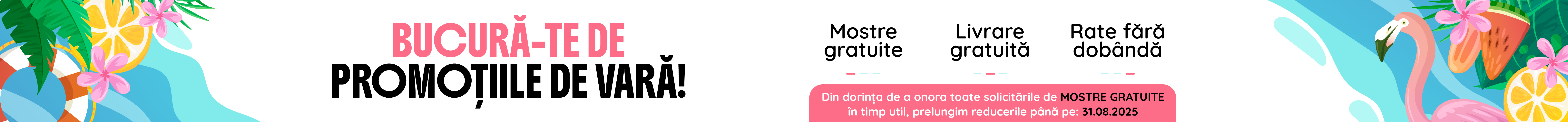 Banner de reduceri de primavata, pentru perioada 18-31 Martie.