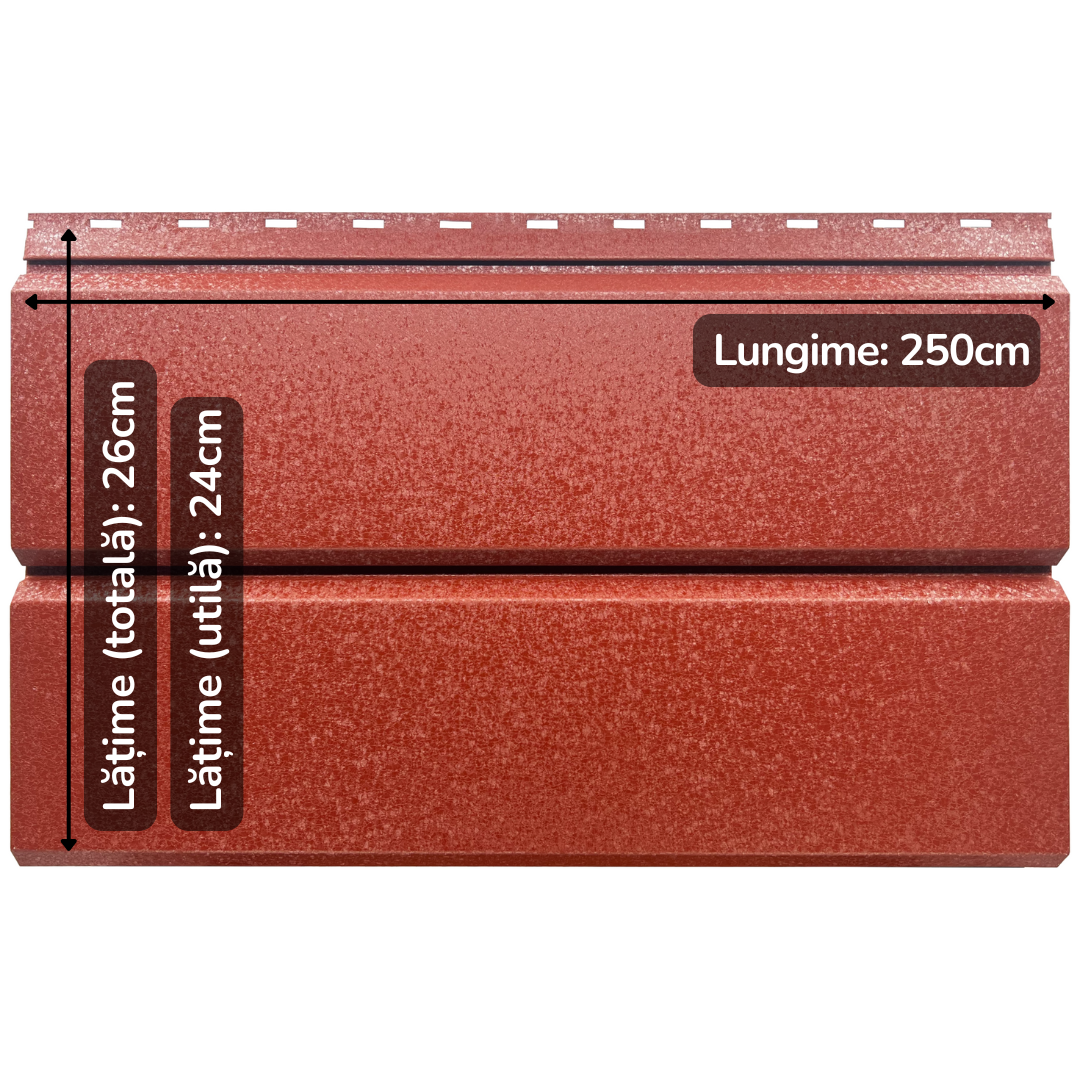 Jupiter | Lambriu Drept | Caramida Rosie | RAL 3009