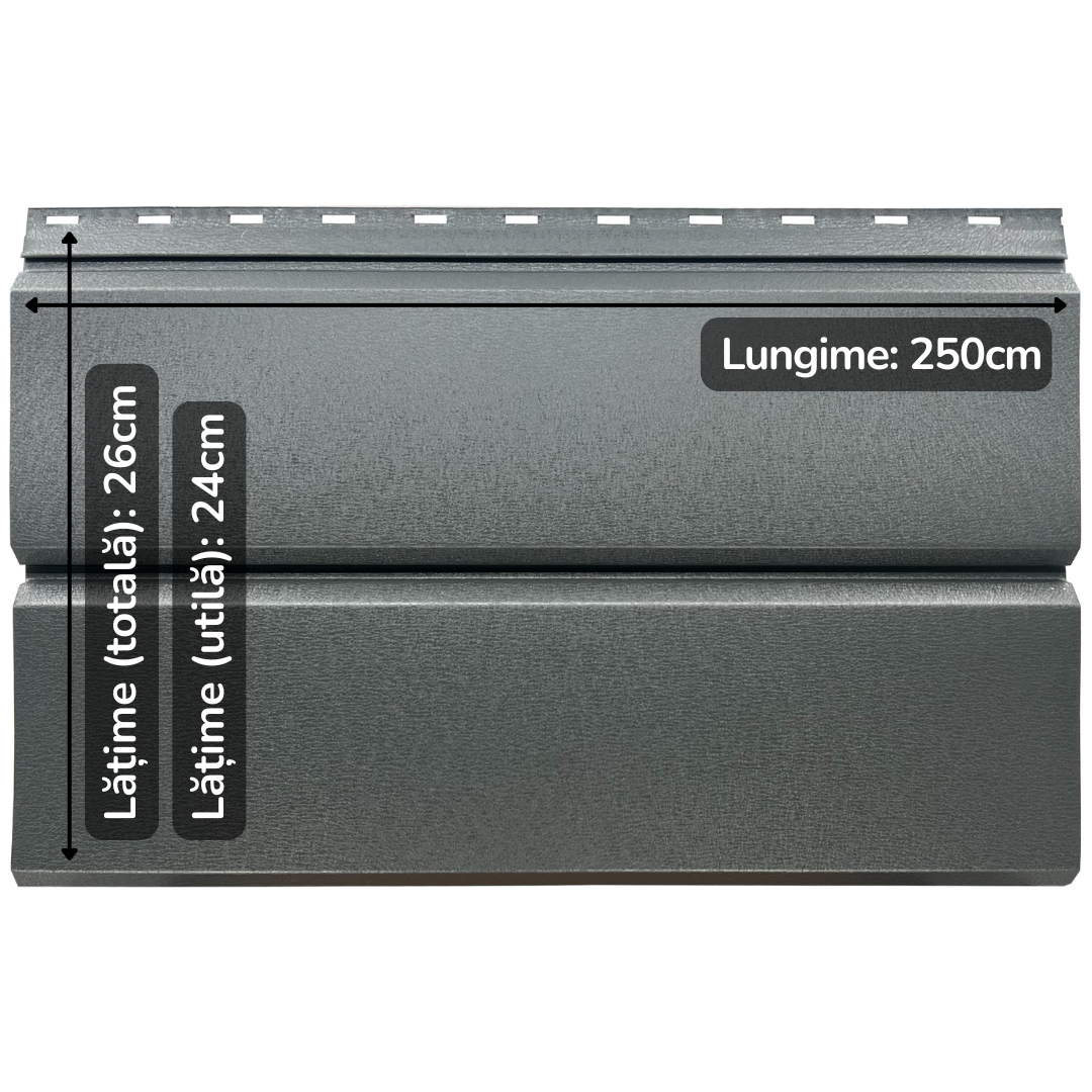Jupiter | Lambriu Drept | Gri Grafit | RAL 7024