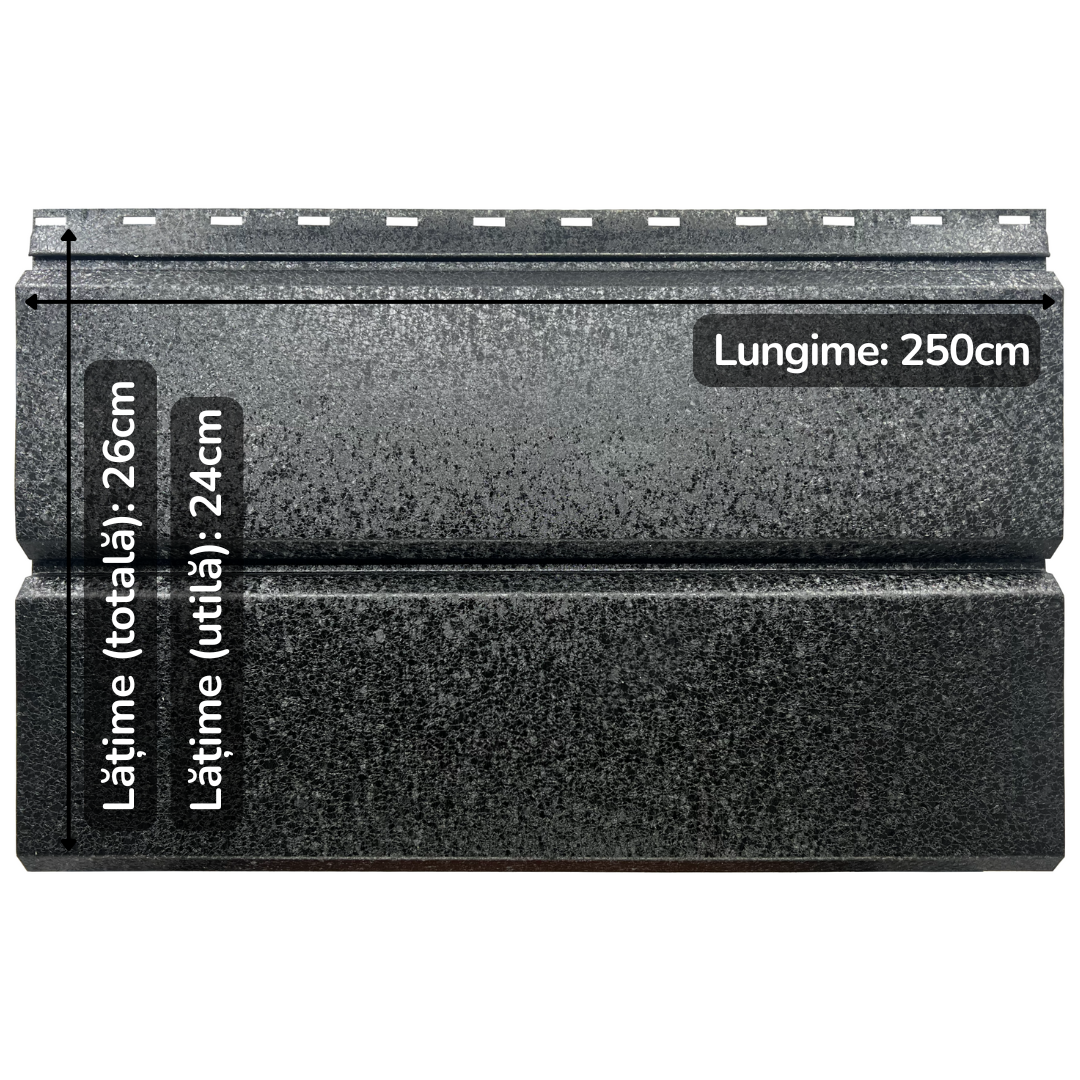 Jupiter | Lambriu Drept | Negru de Noapte | RAL 9005