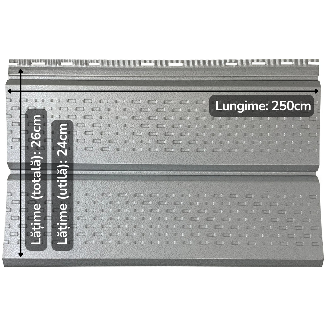 Lambriu Metalic Perforat Saturn,  Galvanum