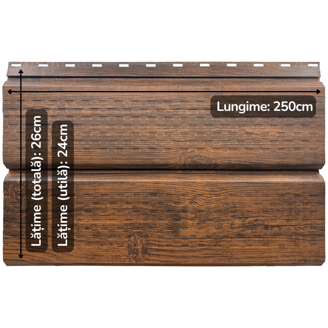 Lambriu Metalic Perforat Saturn,  Mahon