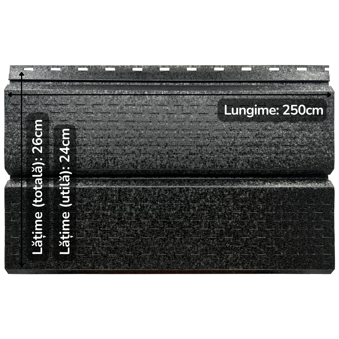 Saturn | Lambriu Perforat | Negru de Noapte | RAL 9005