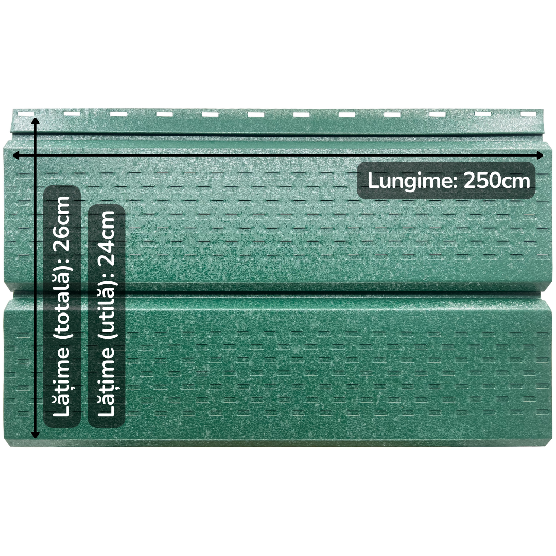 Saturn | Lambriu Perforat | Verde Pin | RAL 6005