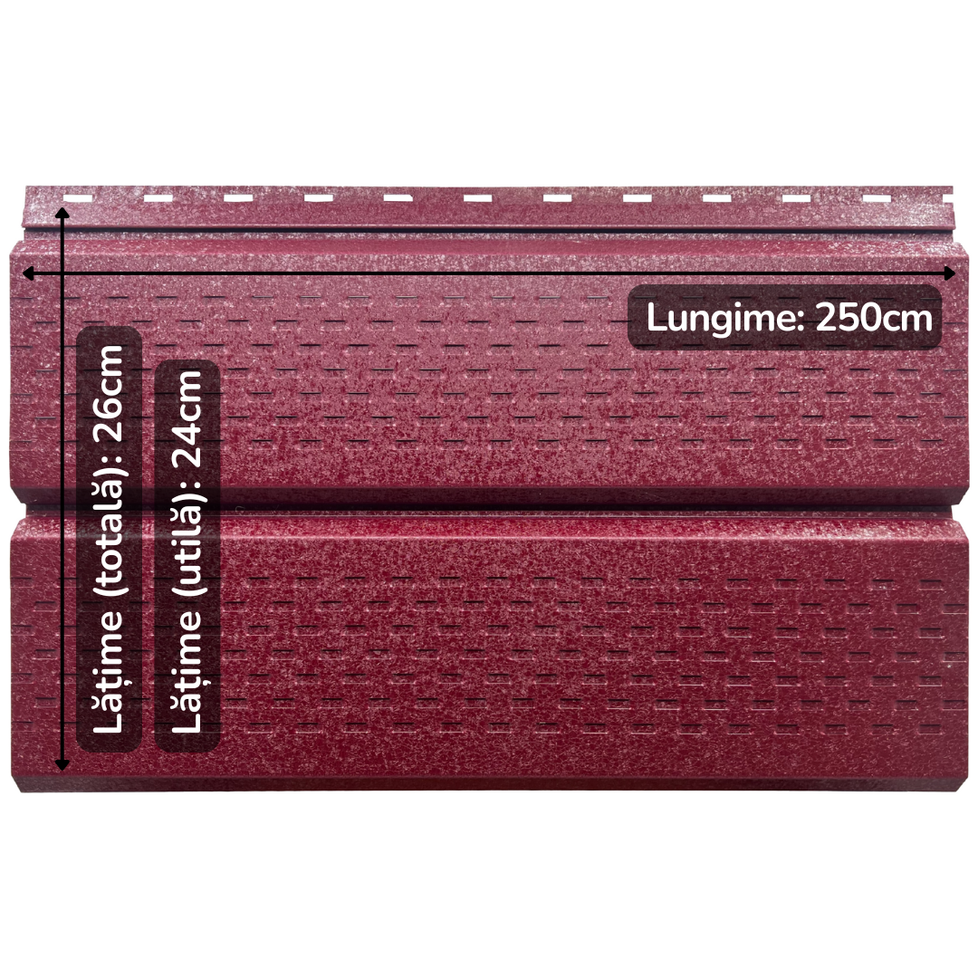 Lambriu Metalic Perforat Saturn,  Visina RAL 3005