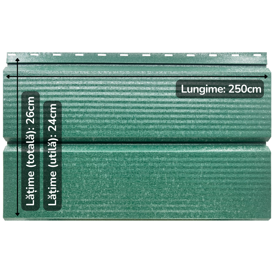Venus | Lambriu Striat | Verde Pin | RAL 6005