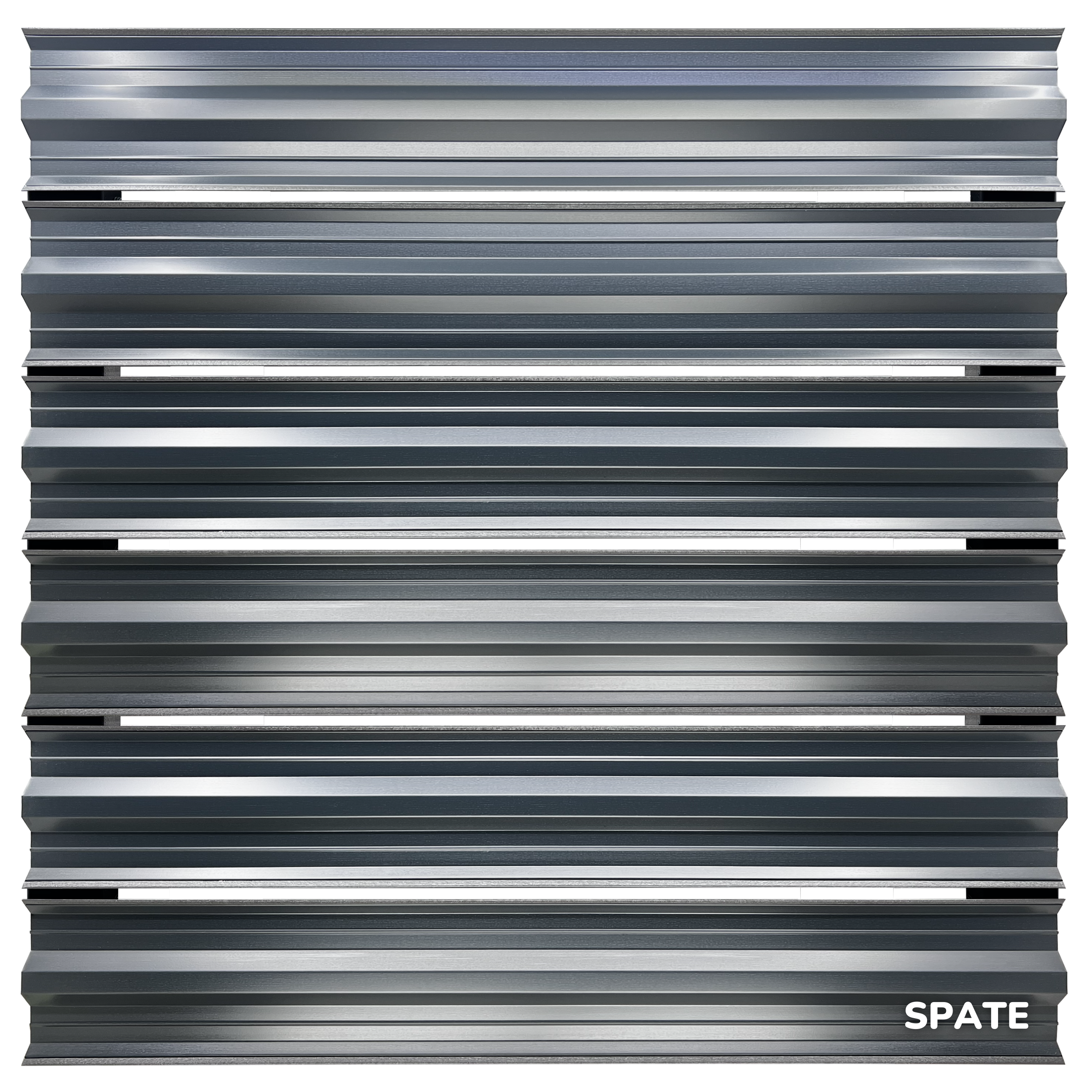 Prim-plan al modelului SIMETRICA Sipca Metalica cu finisaj de Mat în culoare Gri Grafit, disponibil pe www.sipca.ro, fabricat de Top Profil Sistem.