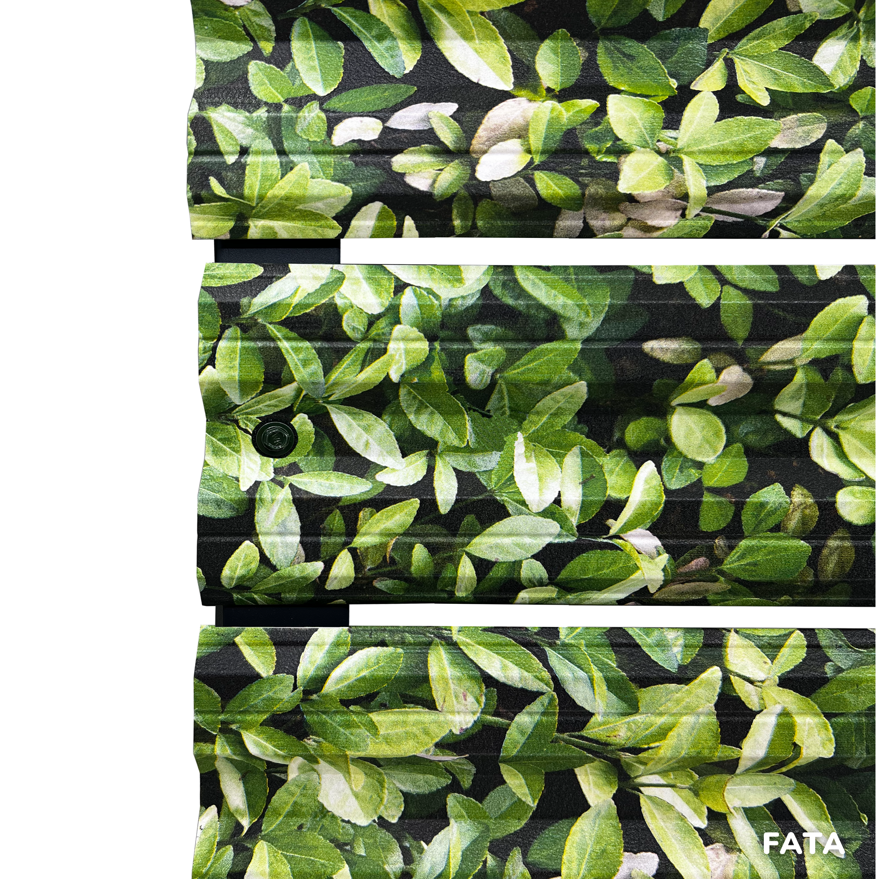 Prim-plan al modelului SIMETRICA Sipca Metalica cu finisaj de Print Digital în culoare Merișor, disponibil pe www.sipca.ro, fabricat de Top Profil Sistem.