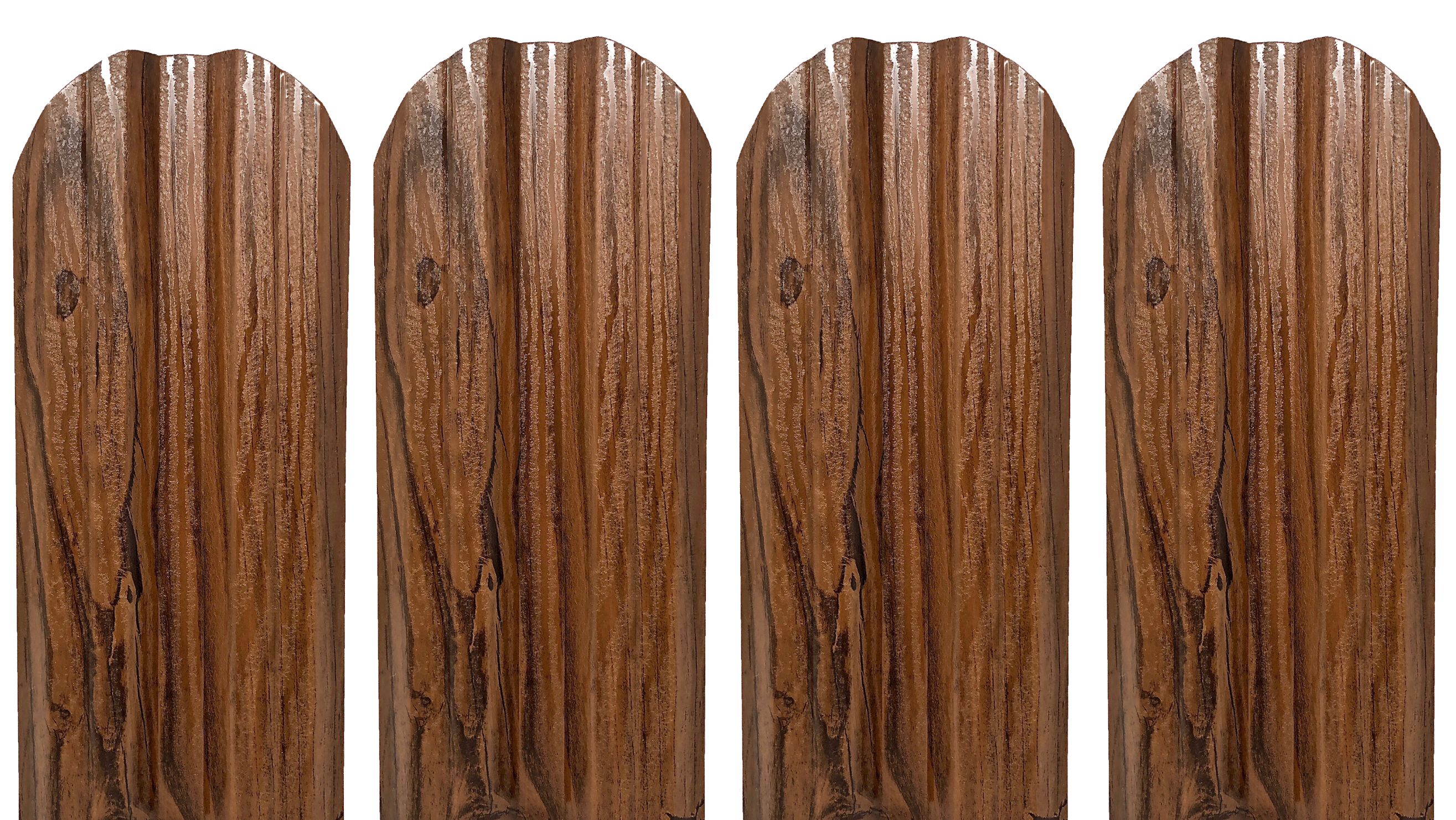 Prim-plan al modelului TISA Sipca Metalica cu finisaj de Imitație Lemn Dublu în culoare Nuc Striat Dublu, disponibil pe www.sipca.ro, fabricat de Top Profil Sistem.