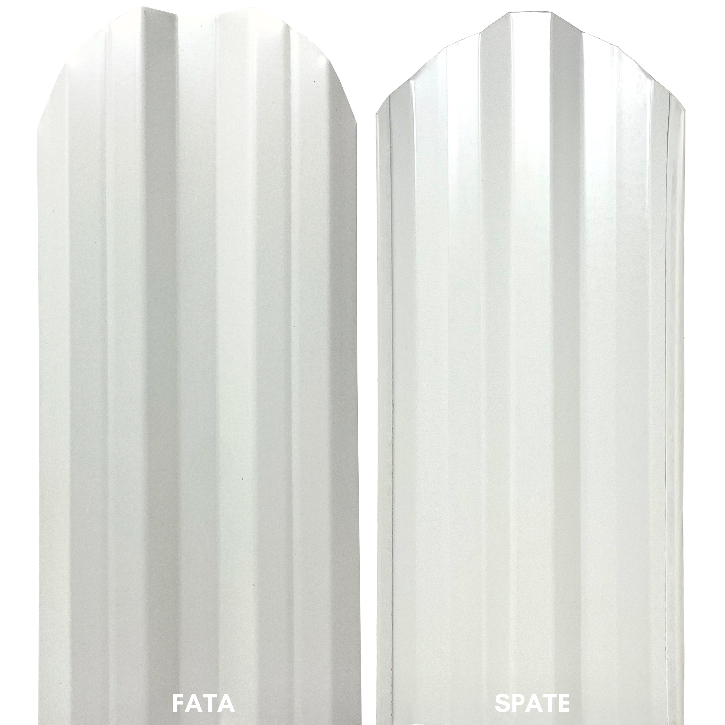 Prim-plan al modelului TISA Sipca Metalica cu finisaj de Lucios Dublu în culoare Alb Alpin Dublu, disponibil pe www.sipca.ro, fabricat de Top Profil Sistem.