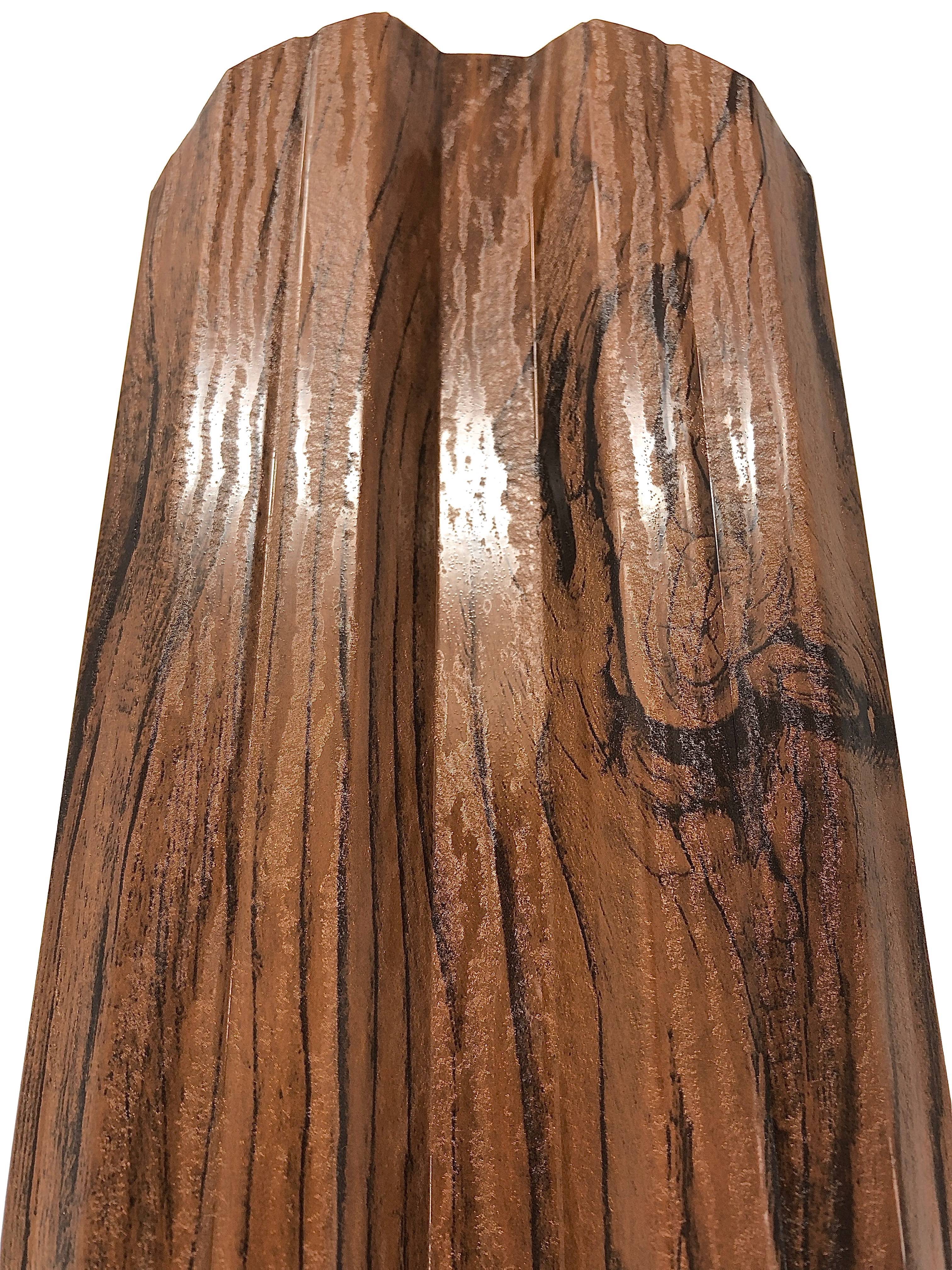 Prim-plan al modelului TISA Sipca Metalica cu finisaj de Imitație Lemn în culoare Nuc Striat, disponibil pe www.sipca.ro, fabricat de Top Profil Sistem.